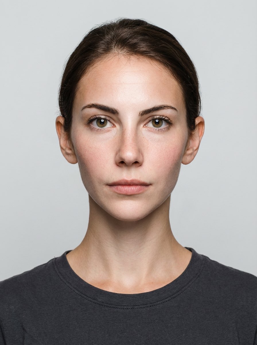 Clean Neutral Studio Headshot Portrait