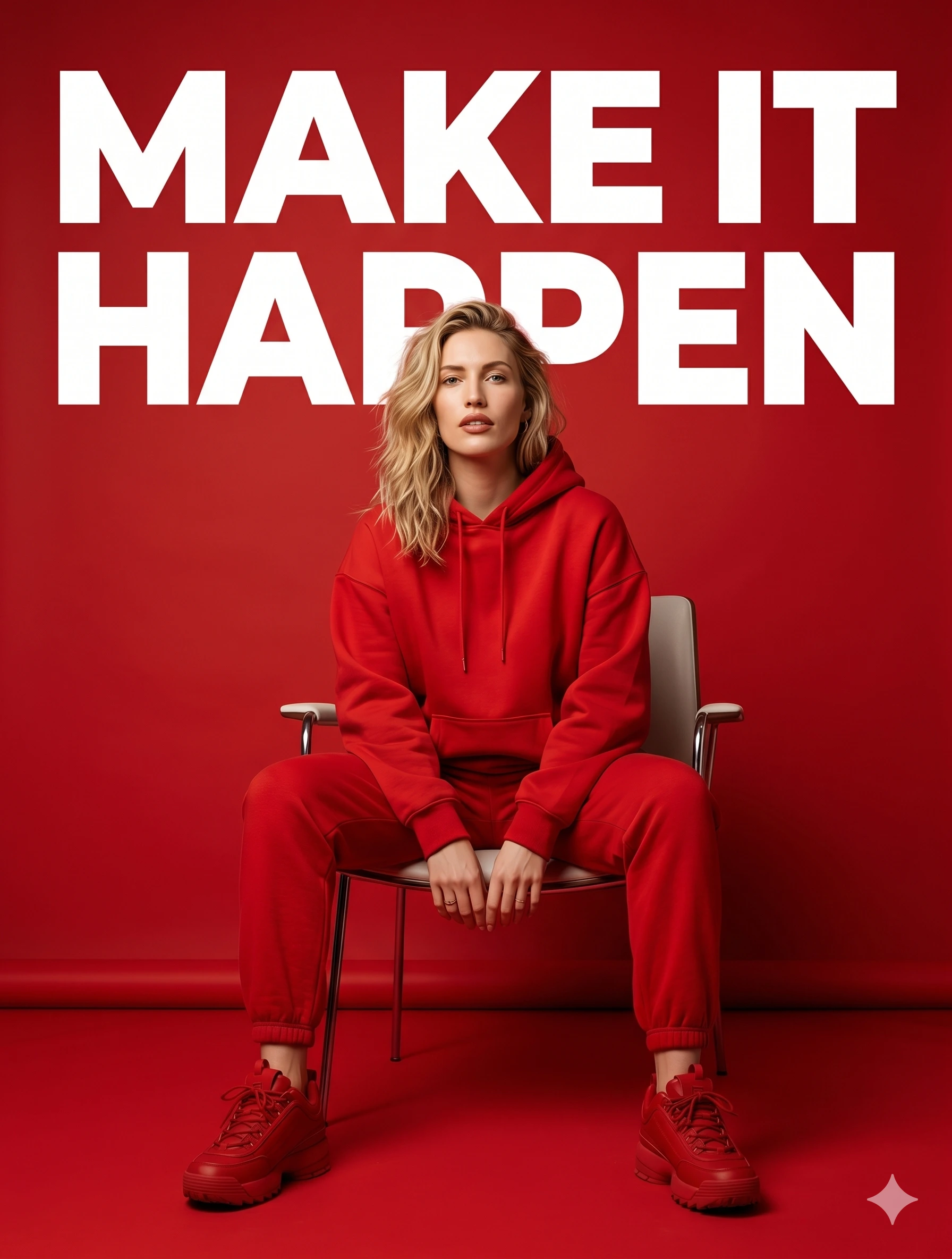 Monochrome Red Fashion Campaign